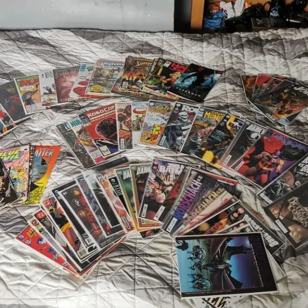 Comics and Funko Pops collection
