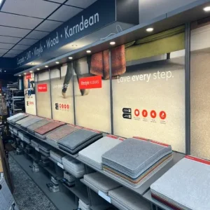 Carpet shop retail display stands