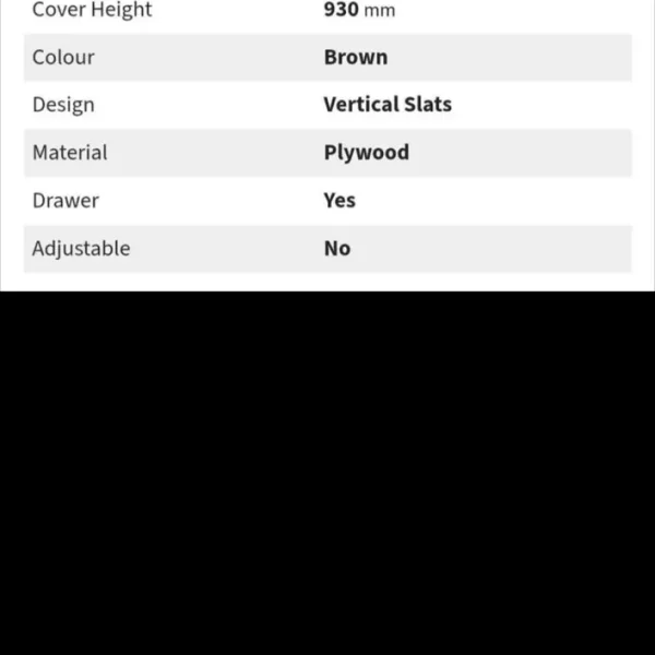 Radiator cover with three drawers