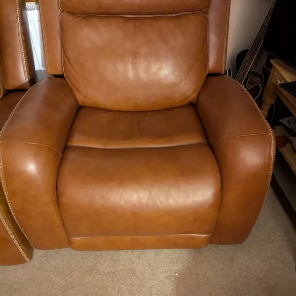 Italian Leather Sofa Chair