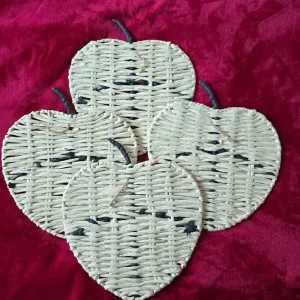 Woven Monstera Wall Art Set of Four - Image 2