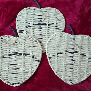 Woven Monstera Wall Art Set of Four - Image 4