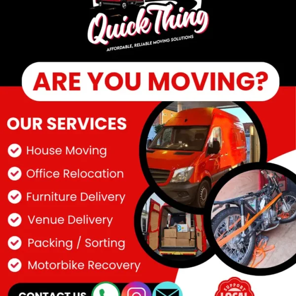 MAN WITH A VAN FOR DELIVERIES AND MOVES