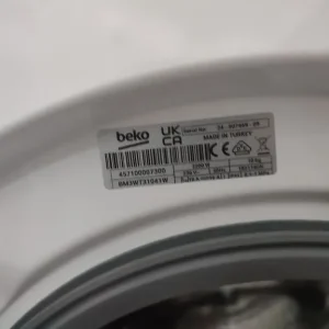 NEW GRADED WHITE BEKO WASHING MACHINE – 10KG, EXCELLENT CONDITION - Image 7