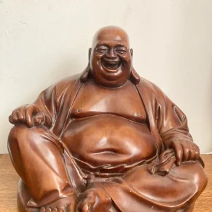 Laughing Buddha Ornament 14 Inches Wide - Image 2