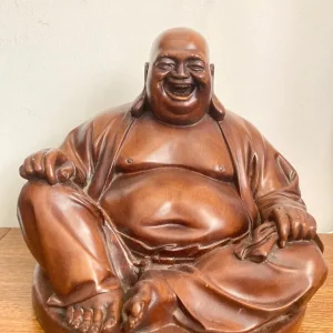 Laughing Buddha Ornament 14 Inches Wide - Image 4