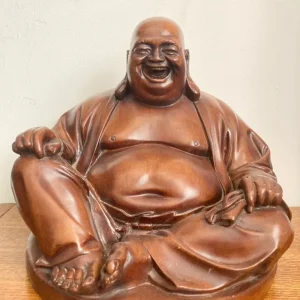 Laughing Buddha Ornament 14 Inches Wide