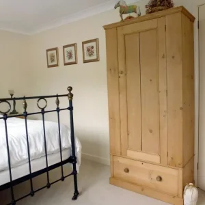 REAL ANTIQUE PINE SINGLE WARDROBE