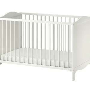 IKEA baby cot and mattress - Image 2