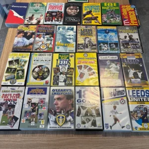 Leeds United VHS tapes x 18