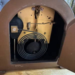 Vintage Smiths Oak Cased Westminster Chiming Mantel Clock With Smiths Key - Image 6