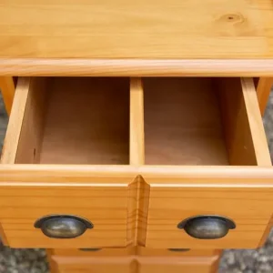 Pine Wood 4-Drawer Storage Unit – 1970s–1980s - Image 8