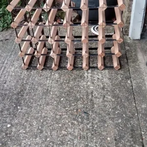 Wood & Metal Wine Rack