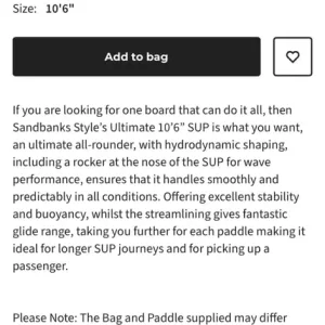 Sandbanks Ultimate Paddle Board - Image 4