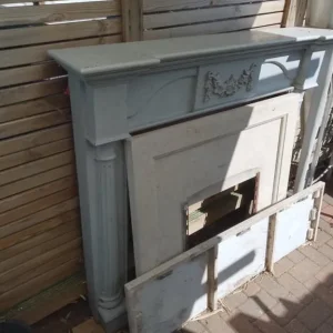 wooden fire surround