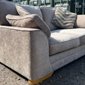 Grey 2-Seater Sofa with Scatter Cushions - Image 3