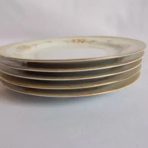 14-piece Vintage Tea Set with Gold Edging and Floral Pattern - Image 6