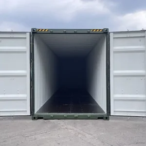 40ft High Cube Container - Bottle Green RAL6007 - Image 2