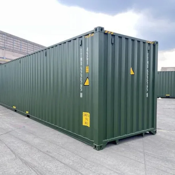 40ft High Cube Container - Bottle Green RAL6007