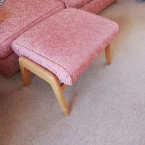 Three piece suite and footstool in excellent condition - Image 5