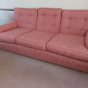 Three piece suite and footstool in excellent condition - Image 6