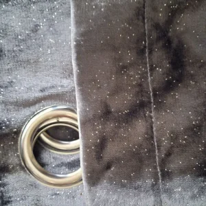 Pair of 90 x 90 curtains with lined eyelet tops - Image 2