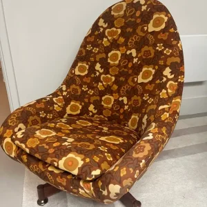Vintage 1970s Floral Armchair - Image 3