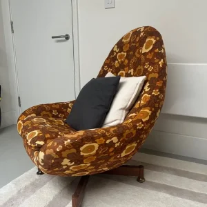 Vintage 1970s Floral Armchair - Image 4