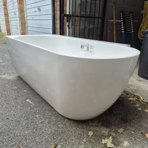 Single Ended Shower Bath. Waters Ebb 1590mm x 750mm - Image 5