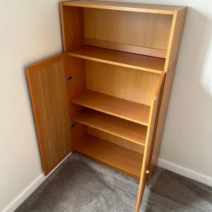 IKEA Billy bookcase with beech doors - Image 2
