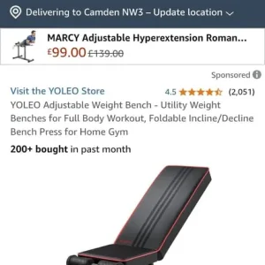 YOLEO Adjustable Weight Bench - Image 5
