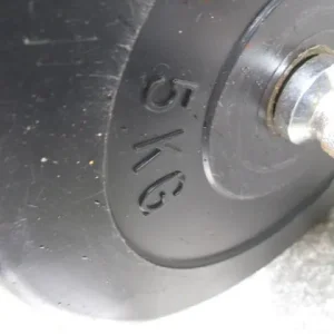 2 Dumbbells with removable plates . Total weight of plates is 40kg - Image 5
