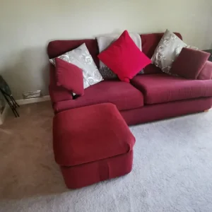 Sofa and poufee