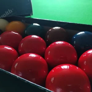 Custom Solid Oak Snooker Table with Matte White Sides - Image 7