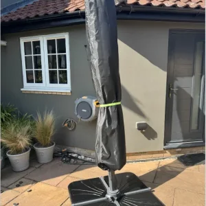 Cantilever Parasol, Blue Diamond Deluxe 3x3m - Image 2