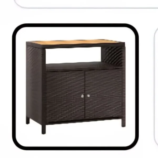 Wicker cabinet