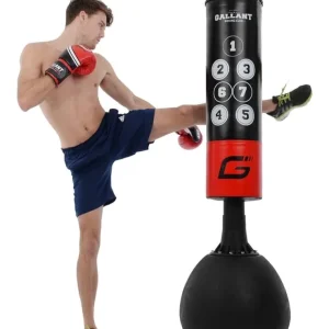 Freestanding Boxing Bag with Gloves and Pads - Image 4