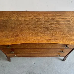 Vintage Chest of 3 Drawers with Brass Handles - Image 3