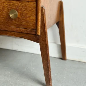 Vintage Chest of 3 Drawers with Brass Handles - Image 6
