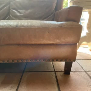 Sofology Tan Leather Sofa - Image 3