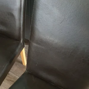 4 leather chairs - Image 2