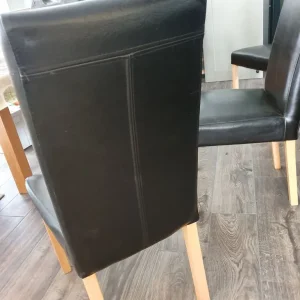 4 leather chairs - Image 3