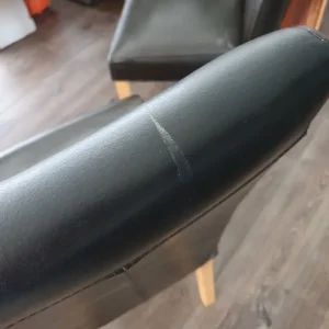 4 leather chairs - Image 4