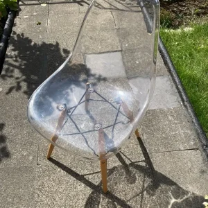 Habitat clear ghost transparent dining chair - Image 2