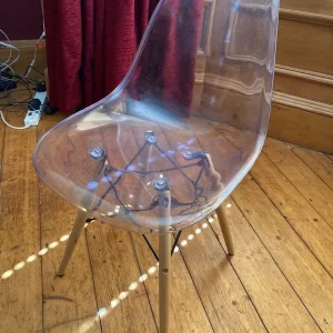 Habitat clear ghost transparent dining chair