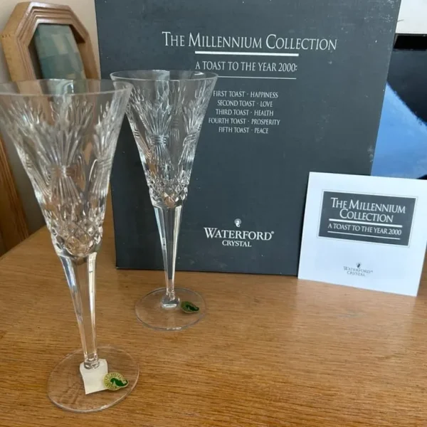 Waterford Crystal Millennium Champagne Flutes