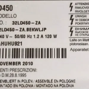 Large black TV with Freeview and HD - Image 4
