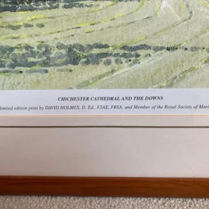 Limited Edition Print of Chichester Cathedral and the Downs - Image 2