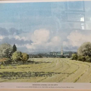 Limited Edition Print of Chichester Cathedral and the Downs - Image 4