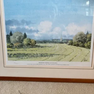 Limited Edition Print of Chichester Cathedral and the Downs